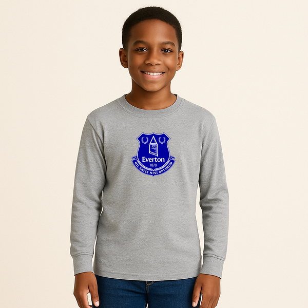 Youth Kids Everton FC Long Sleeve T-Shirt