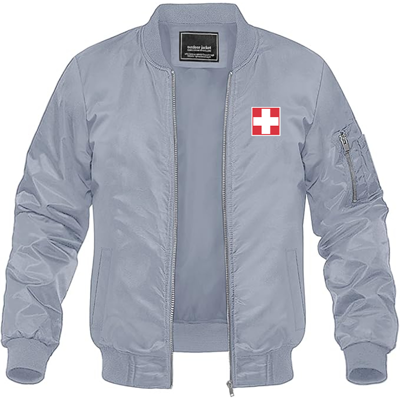 Men's Switzerland National Football Soccer Team Lightweight Bomber Jacket