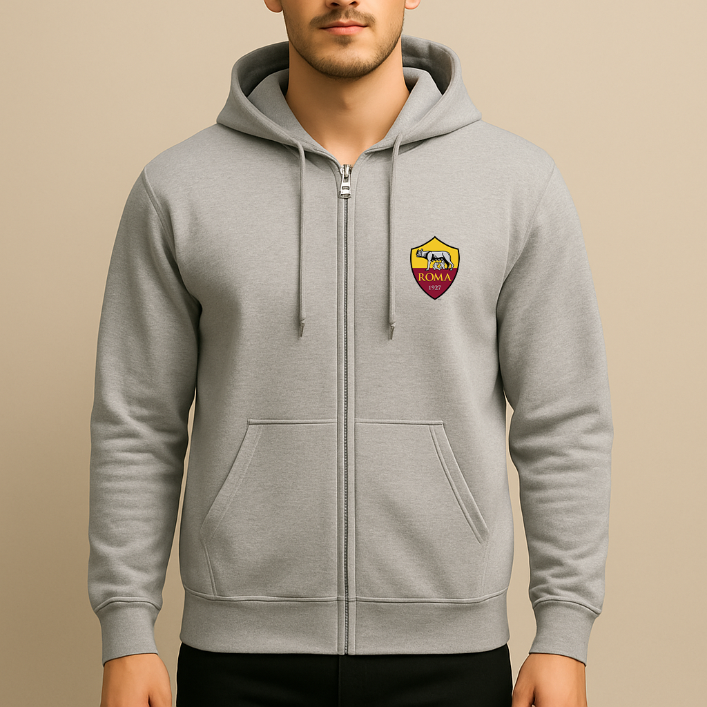 Men's AS Roma FC Zipper Hoodie