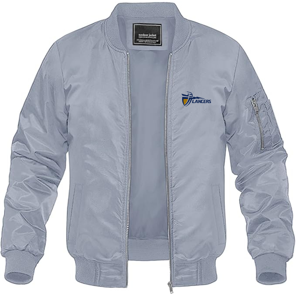 Men's California Baptist Lancers  Lightweight Bomber Jacket Windbreaker Softshell Varsity Jacket Coat