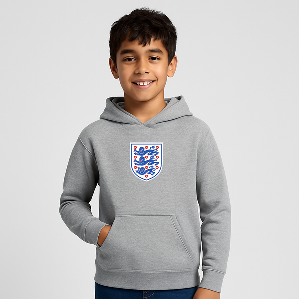 Youth Kids England National Football Team Pullover Hoodie