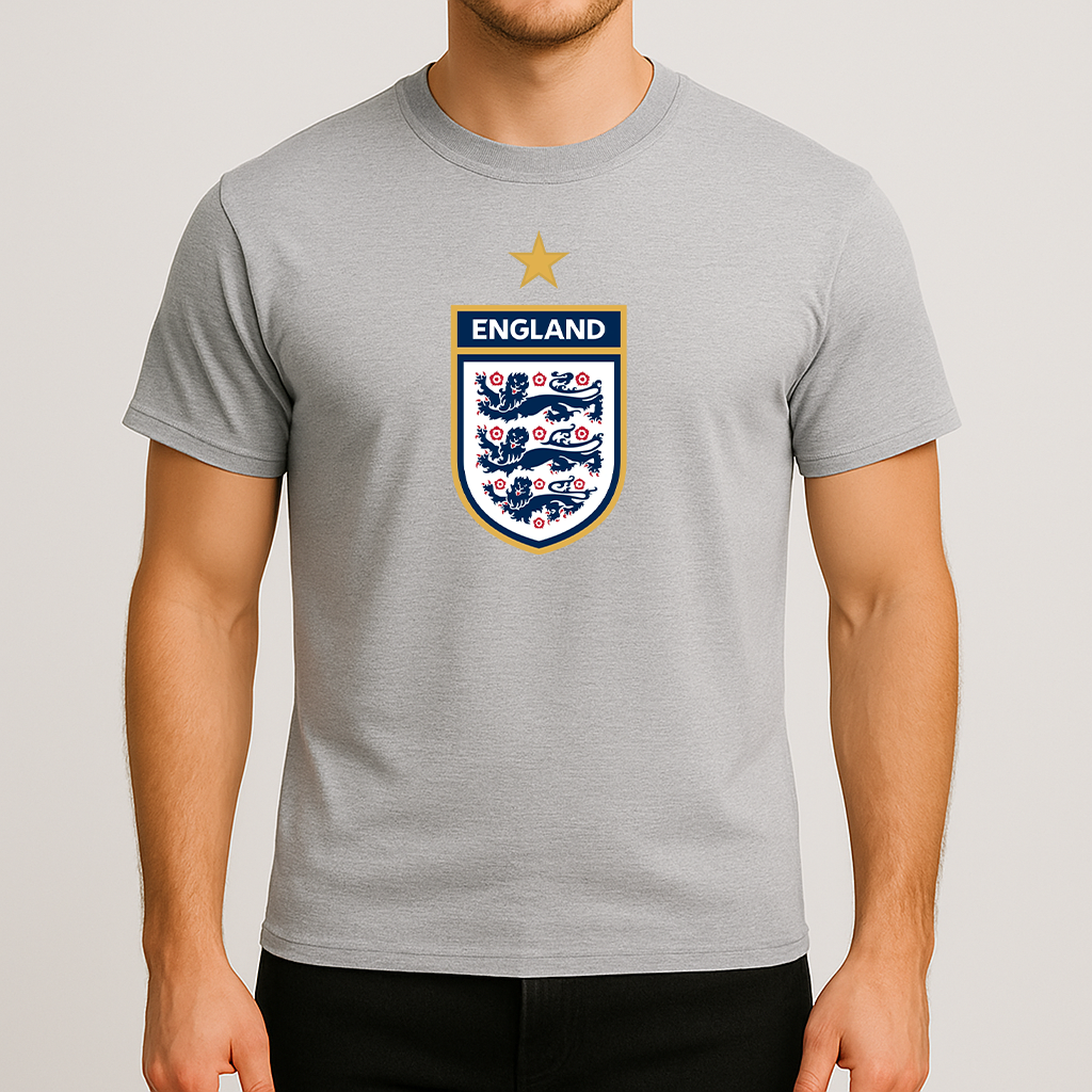 Men's England National Soccer Team Cotton T-Shirt