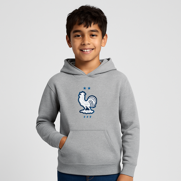 Youth Kids France National Soccer Team  Pullover Hoodie