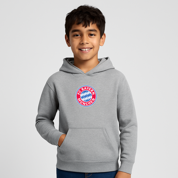 Youth Kids F.C. Bayern Munchen Soccer Pullover Hoodie