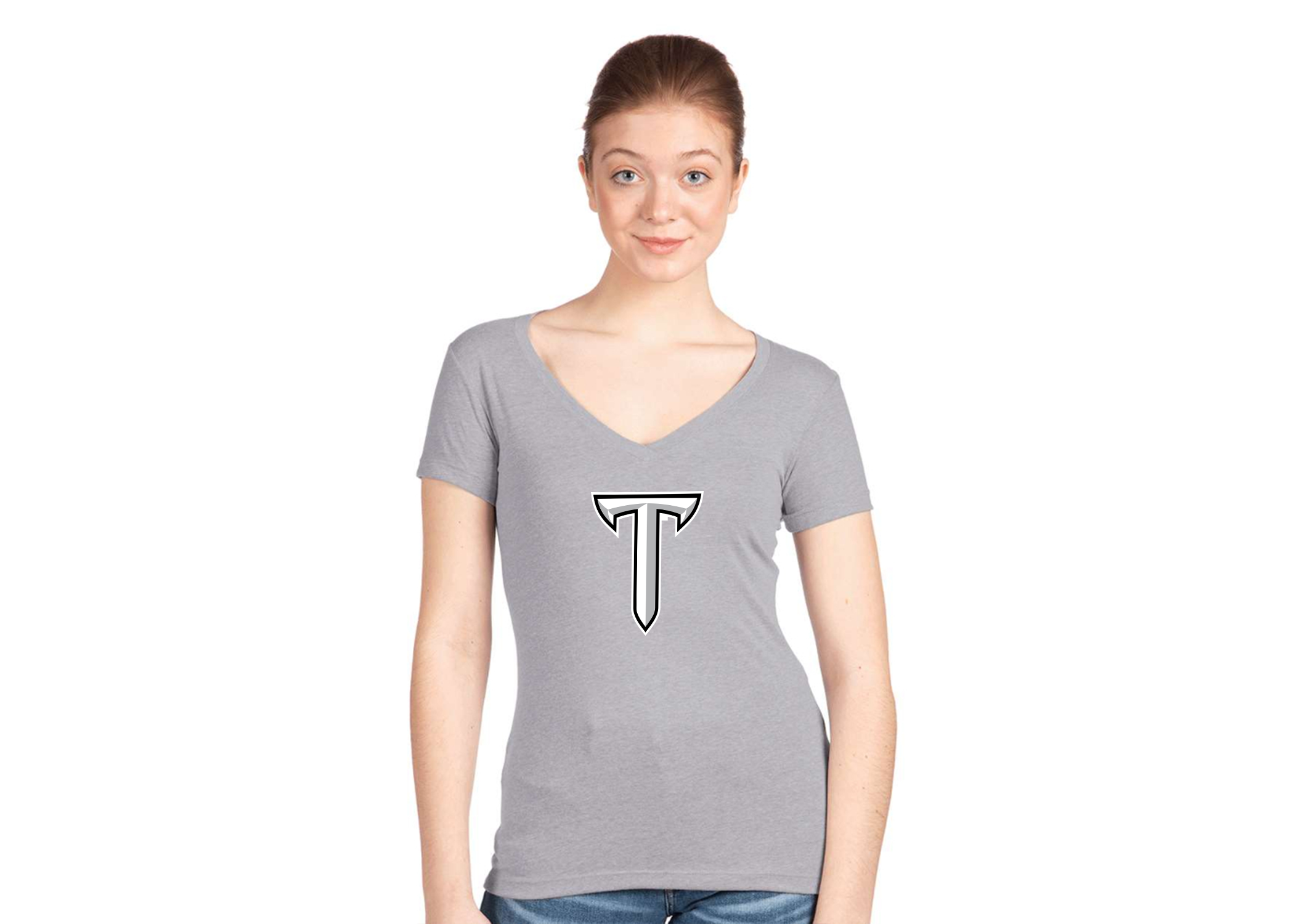 Women's Troy Trojans V-Neck T-Shirt