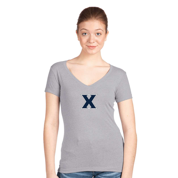Women's Xavier Musketeers Next Level V-Neck T-Shirt