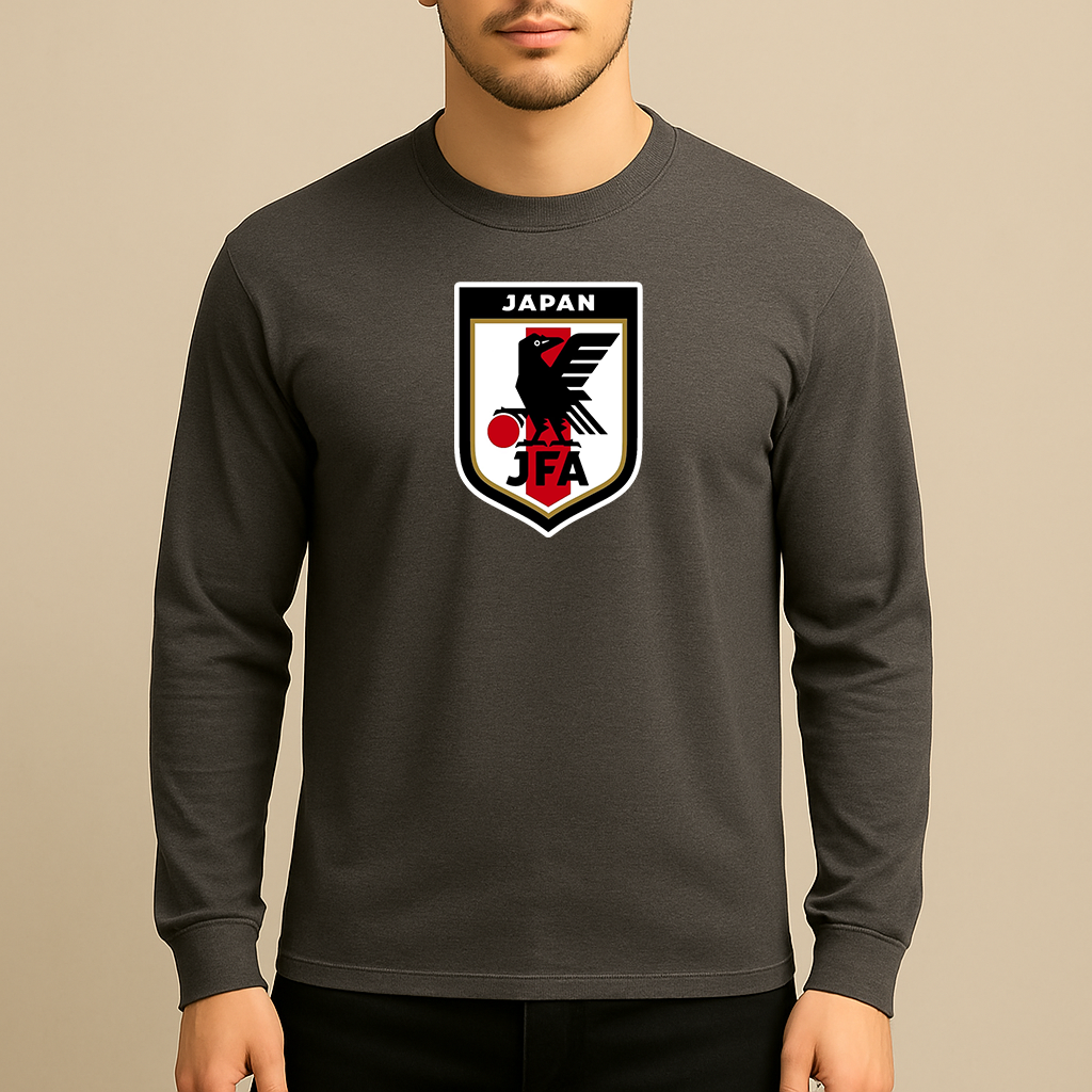 Men's Japan National Soccer Team Long Sleeve T-Shirt