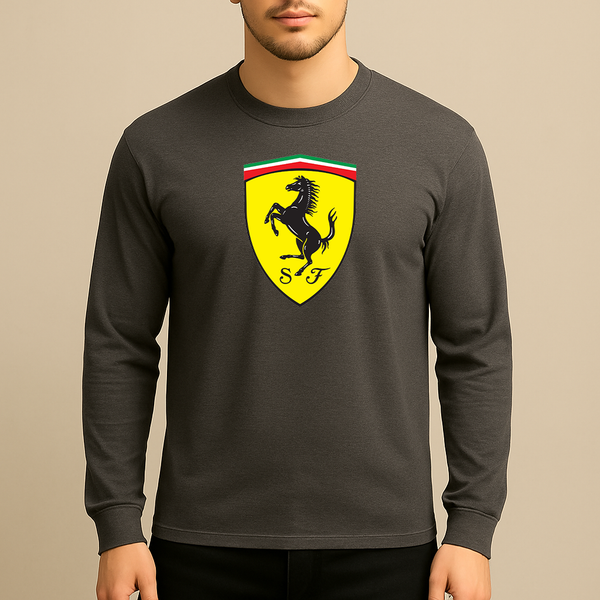 Men’s Ferrari Motorsport Car Long Sleeve T-Shirt