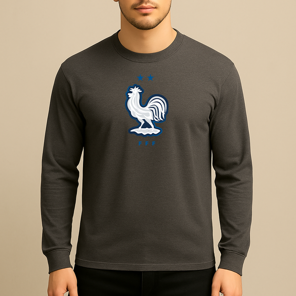 Men's France National Soccer Team  Long Sleeve T-Shirt