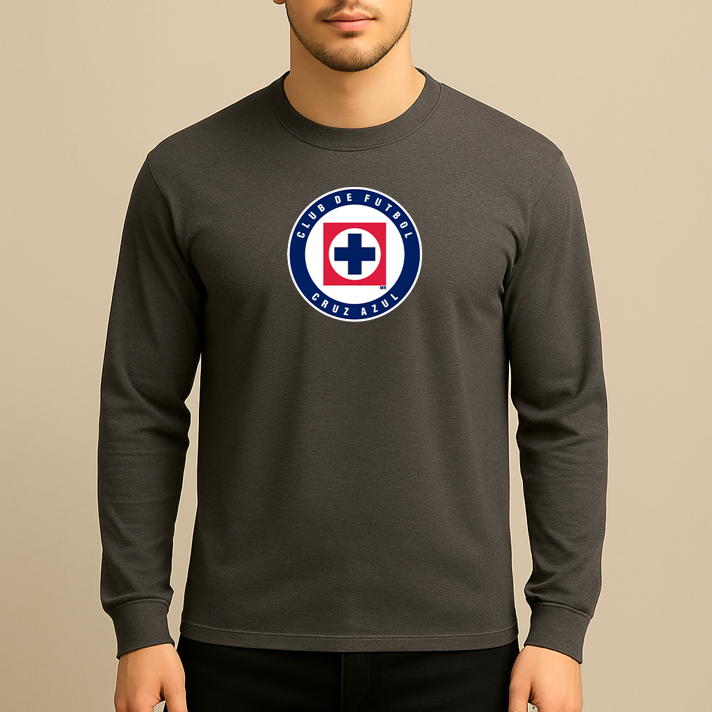 Men's Cruz Azul Football Club Long Sleeve T-Shirt