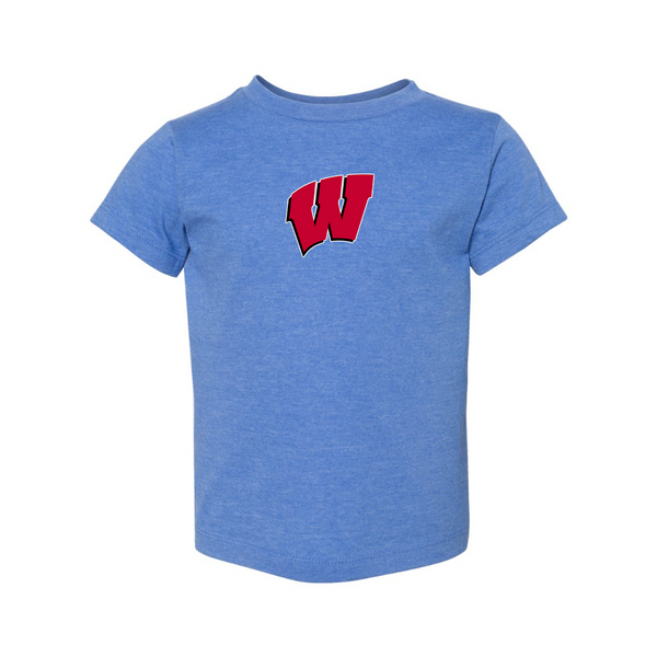 Wisconsin Badgers  BELLA  CANVAS Toddler Jersey Tee