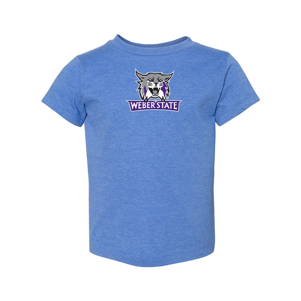 Weber State Wildcats BELLA  CANVAS Toddler Jersey Tee