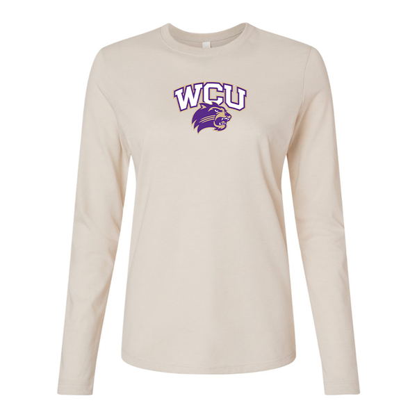 BELLA CANVAS Women’sWestern Carolina Catamounts Jersey Long Sleeve Tee