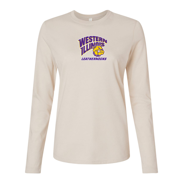 BELLA CANVAS Women’s Western Illinois Leathernecks Jersey Long Sleeve Tee