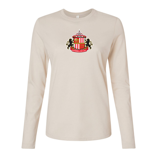 BELLA CANVAS Women’s Sunderland AFC Soccer  Jersey Long Sleeve Tee