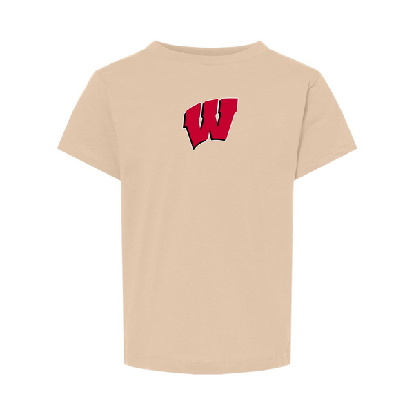 Wisconsin Badgers  BELLA  CANVAS Toddler Jersey Tee