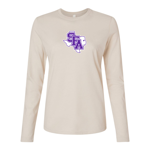 BELLA CANVAS Women’s Stephen F. Austin Lumberjacks Jersey Long Sleeve Tee