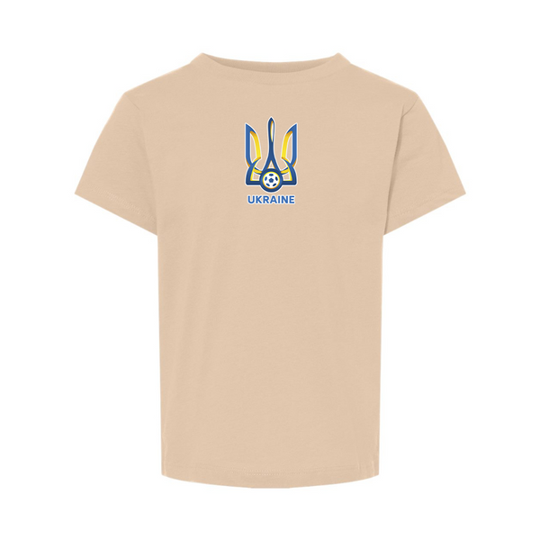 Ukraine National Football Soccer Team BELLA  CANVAS Toddler Jersey Tee