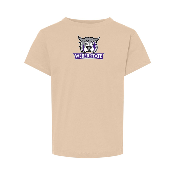 Weber State Wildcats BELLA  CANVAS Toddler Jersey Tee
