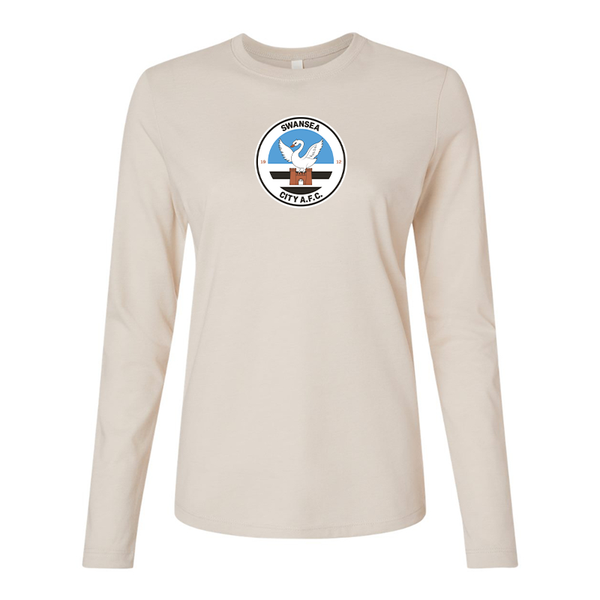 BELLA CANVAS Women’s  Swansea City Soccer Jersey Long Sleeve Tee