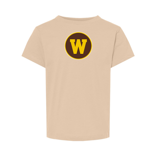 Western Michigan Broncos BELLA  CANVAS Toddler Jersey Tee