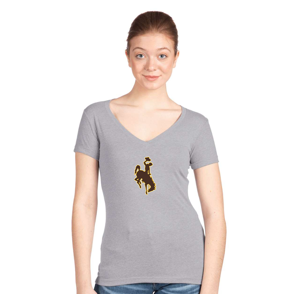 Women's Wyoming Cowboys V-Neck T-Shirt