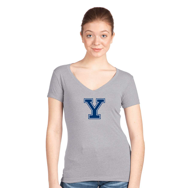 Women's Yale Bulldogs  Next Level V-Neck T-Shirt