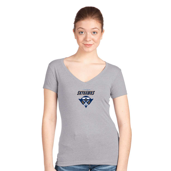 Women's Tennessee Martin Skyhawks  Next Level V-Neck T-Shirt