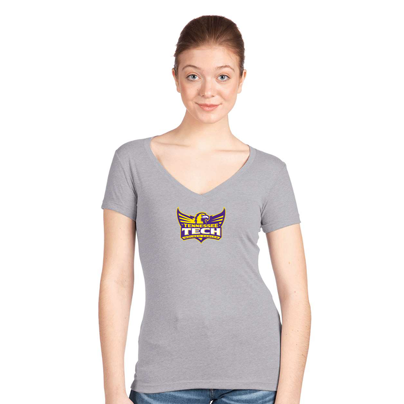 Women's Tennessee Tech Golden Eagles  V-Neck T-Shirt