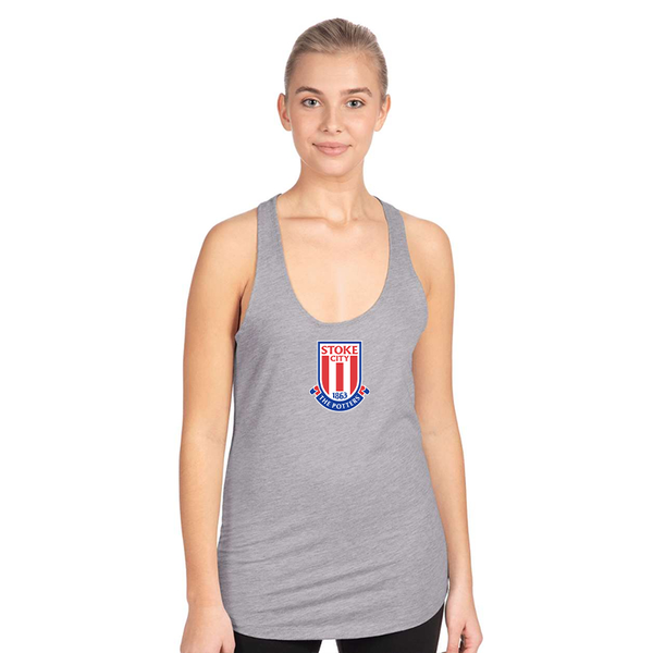 Women's Stoke City Soccer Next Level Ideal Racerback Tank