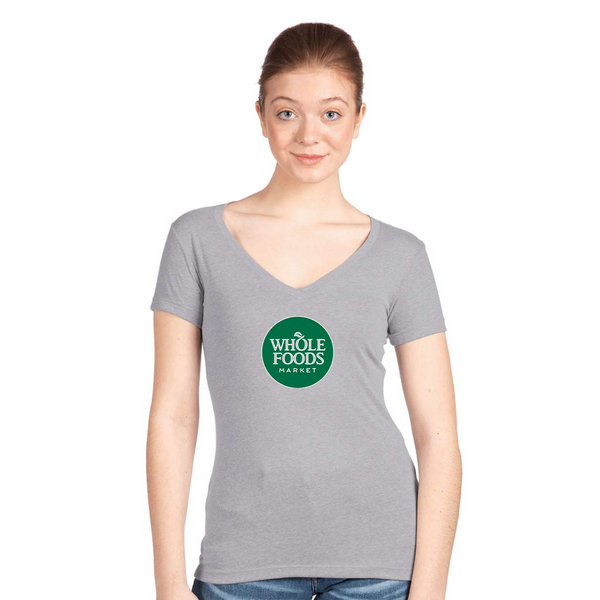 Women's Whole Foods Market  Next Level V-Neck T-Shirt