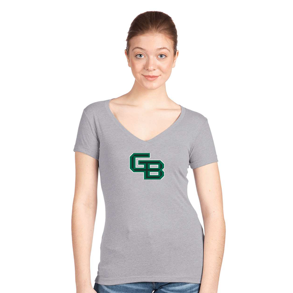 Women's  Wisconsin Green Bay Phoenix  Next Level V-Neck T-Shirt