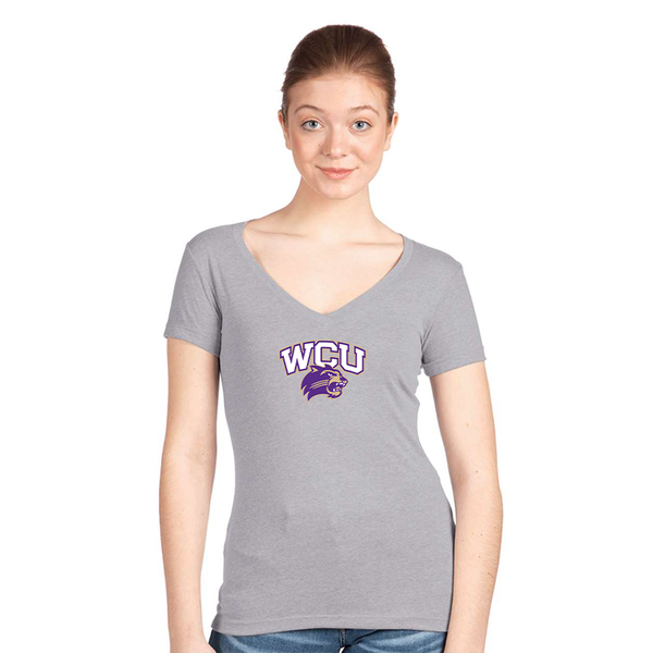 Women's Western Carolina Catamounts Next Level V-Neck T-Shirt
