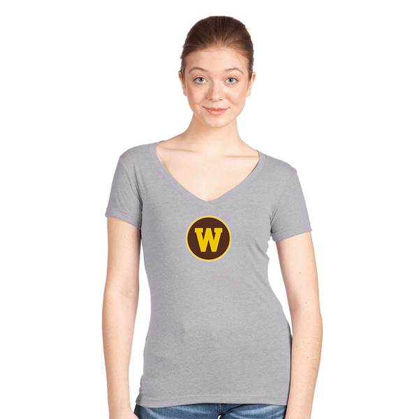 Women's  Western Michigan Broncos Next Level V-Neck T-Shirt