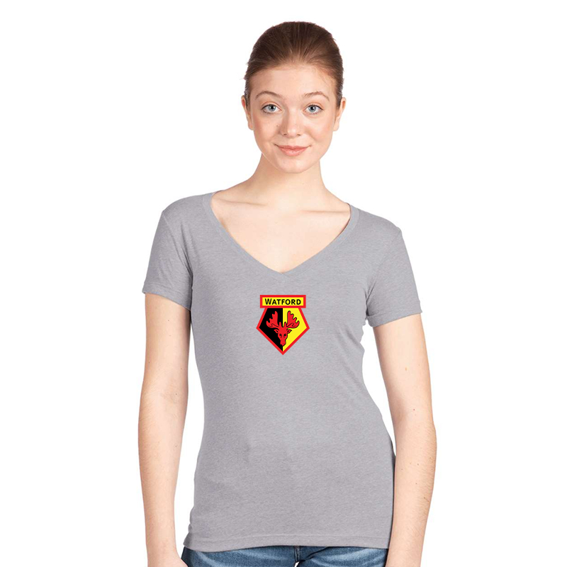 Women's  Watford Soccer  V-Neck T-Shirt