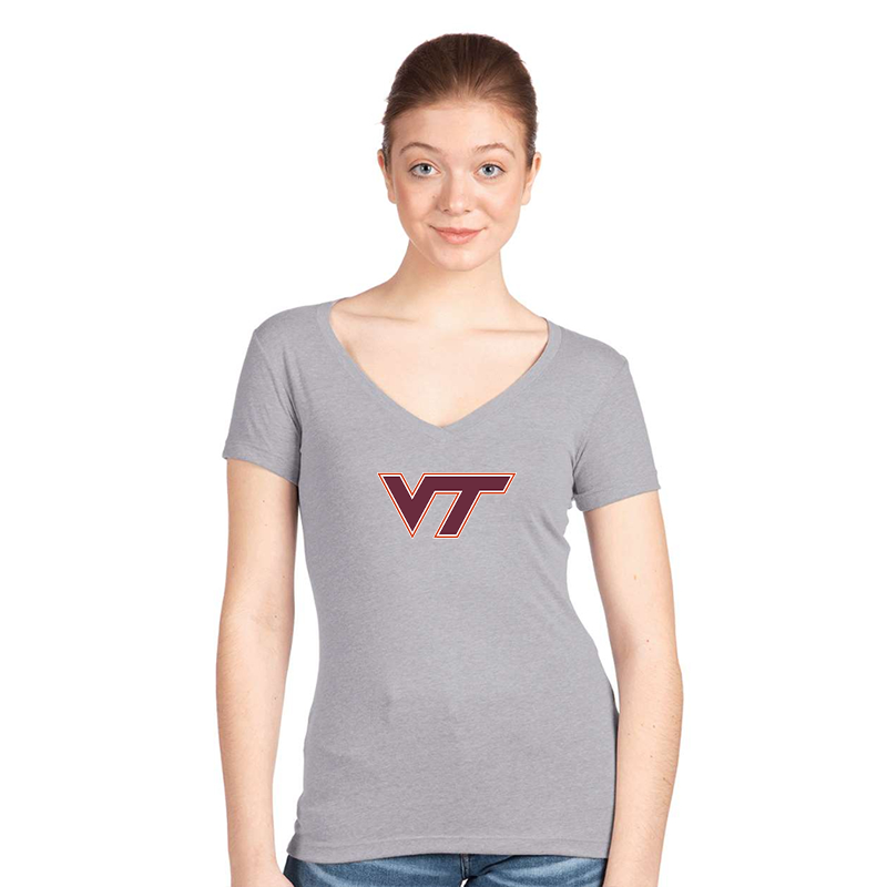 Women's Virginia Tech Hokies  V-Neck T-Shirt