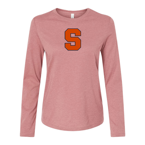 BELLA CANVAS Women’s Syracuse Orange Jersey Long Sleeve Tee