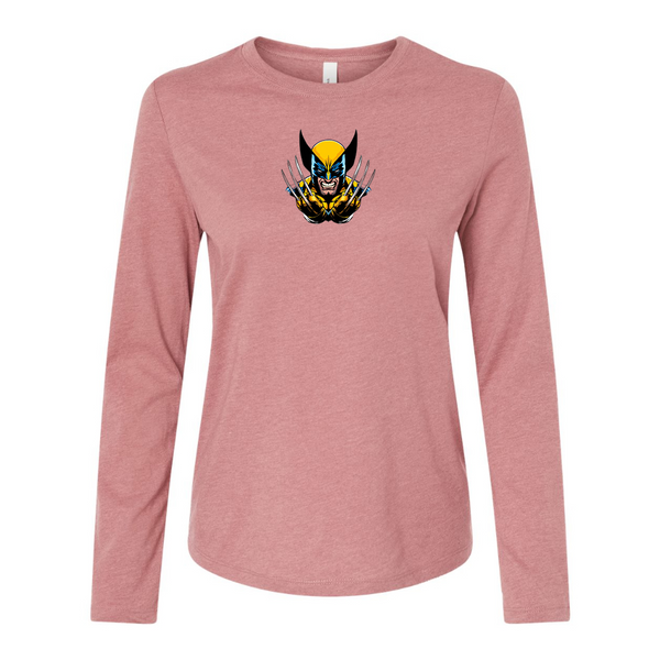 BELLA CANVAS Women’s Wolverine 2025 Art   Jersey Long Sleeve Tee
