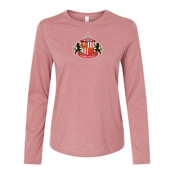 BELLA CANVAS Women’s Sunderland AFC Soccer  Jersey Long Sleeve Tee