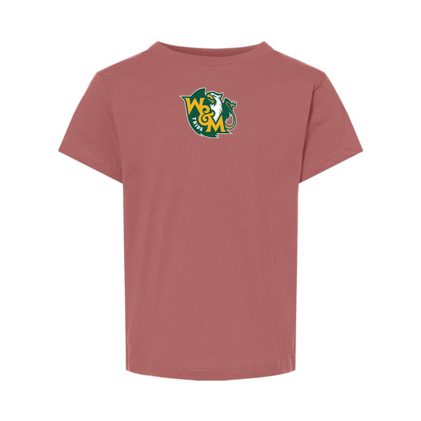 William and Mary Tribe BELLA  CANVAS Toddler Jersey Tee