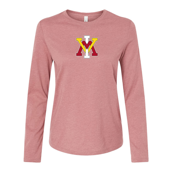 BELLA CANVAS Women’s VMI Keydets Jersey Long Sleeve Tee