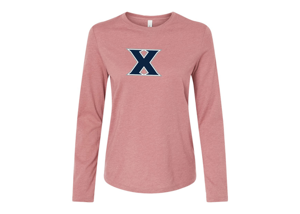 BELLA CANVAS Women’s Xavier Musketeers Jersey Long Sleeve Tee