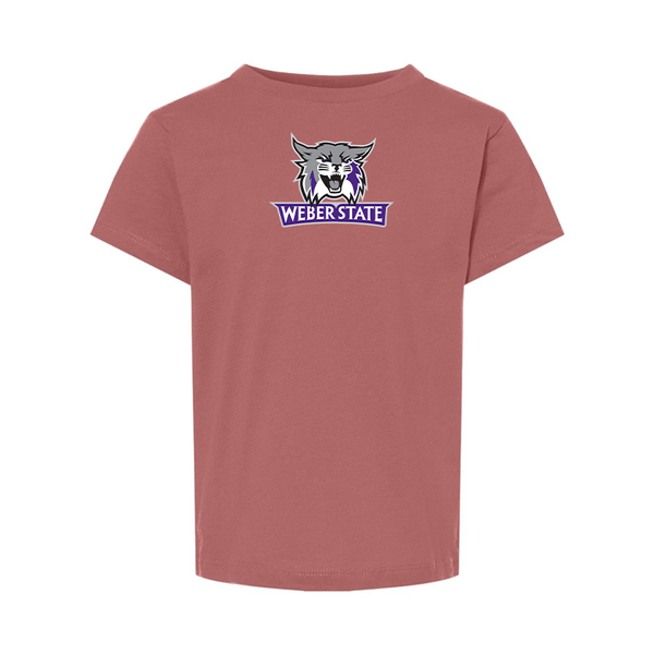 Weber State Wildcats BELLA  CANVAS Toddler Jersey Tee