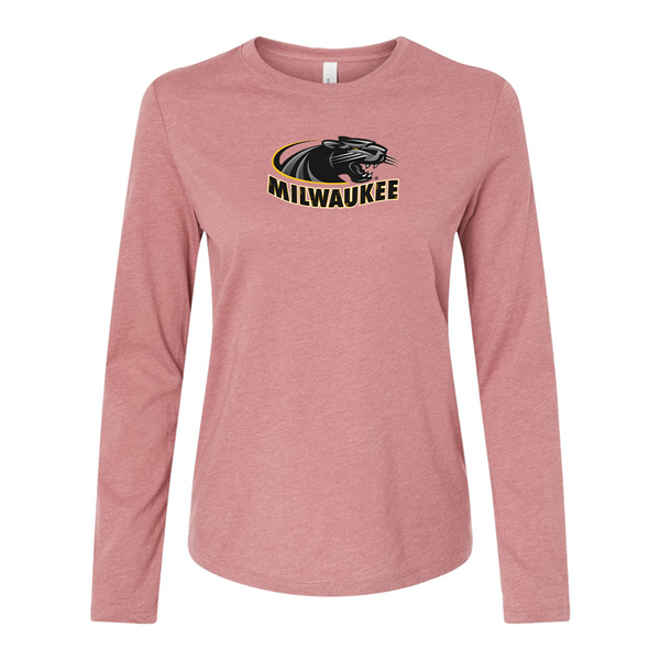 BELLA CANVAS Women’s Wisconsin Milwaukee Panthers Jersey Long Sleeve Tee
