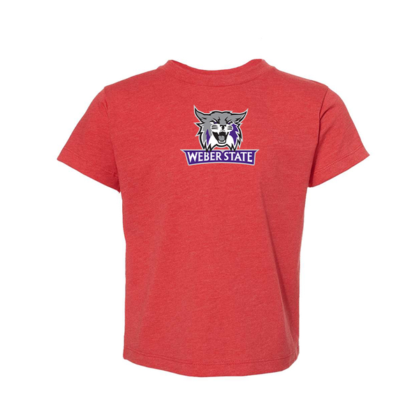 Weber State Wildcats BELLA  CANVAS Toddler Jersey Tee