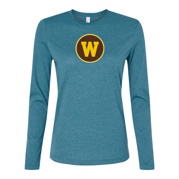 BELLA CANVAS Women’s Western Michigan Broncos Jersey Long Sleeve Tee