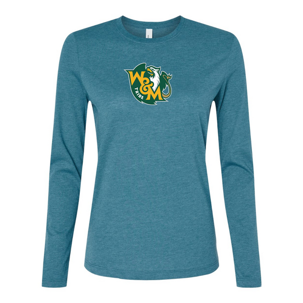 BELLA CANVAS Women’s William and Mary Tribe Jersey Long Sleeve Tee