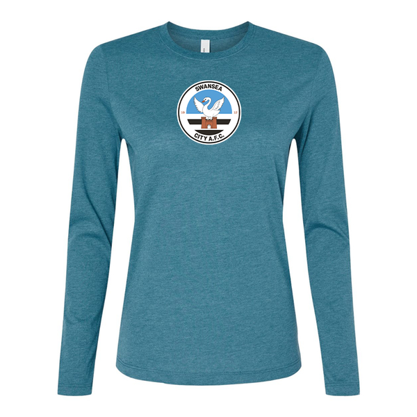 BELLA CANVAS Women’s  Swansea City Soccer Jersey Long Sleeve Tee