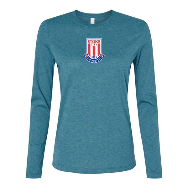 BELLA CANVAS Women’s Stoke City Soccer Jersey Long Sleeve Tee