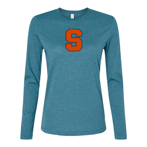 BELLA CANVAS Women’s Syracuse Orange Jersey Long Sleeve Tee